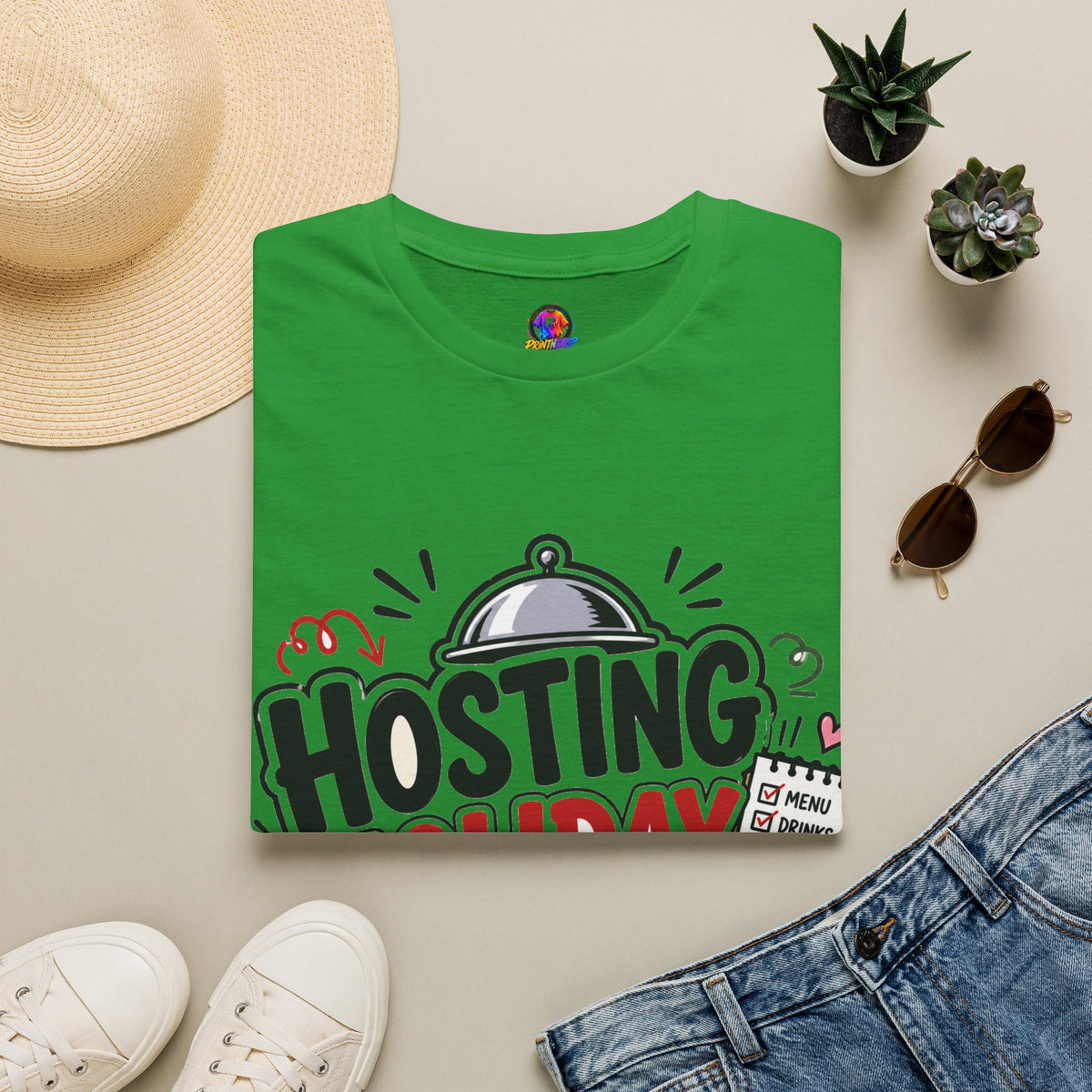 Hosting Holiday Chaos T-Shirt — Funny Christmas Party Host Tee