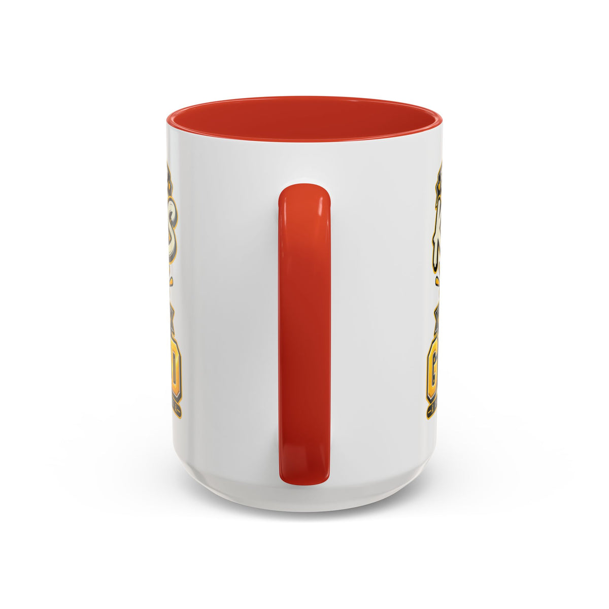 For The Kids We Go Gold Accent Coffee Mug — Childhood Cancer Awareness 11/15oz