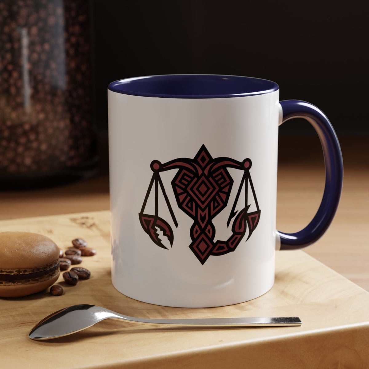 Scorpio Zodiac Scales Coffee Mug — Zodiac Balance Accent Mug