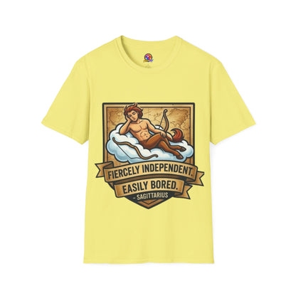 Sagittarius Zodiac T‑Shirt — Fiercely Independent, Easily Bored Astrology Tee