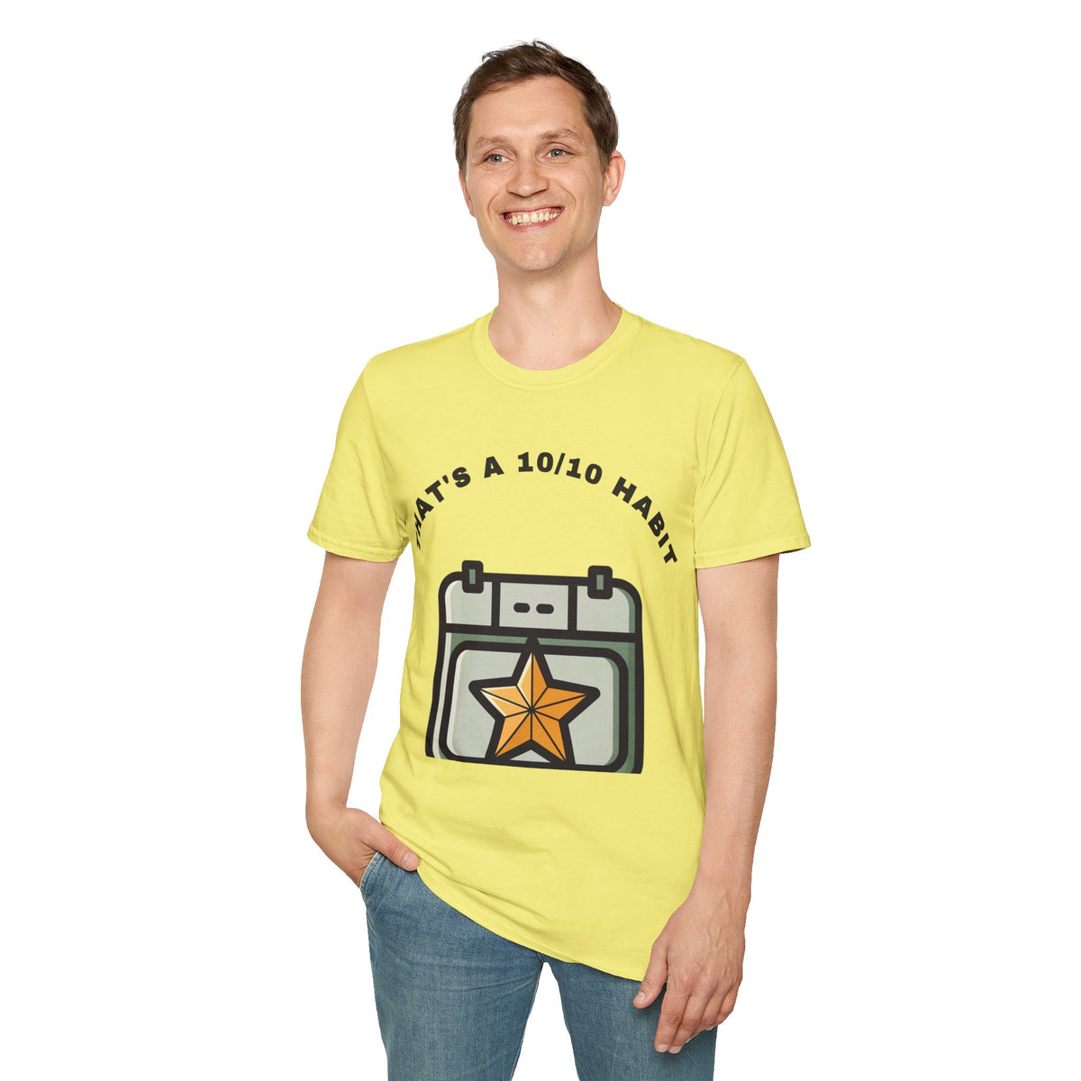 T-Shirt — "That's a 10/10 Habit" Star Patch Graphic Tee - Trending Now - September 2026