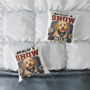 Best in Show Dog Pillow — Milo Bailey Dog Dad Mom  Personalized Milo Decorative Throw Pillow