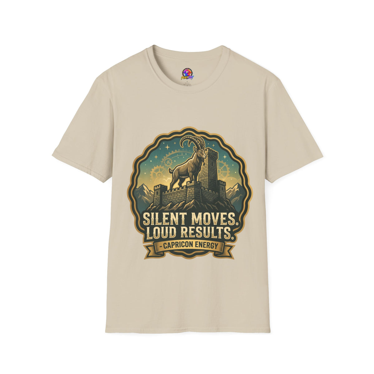 Capricorn Energy T-Shirt — "Silent Moves, Loud Results" Zodiac Tee