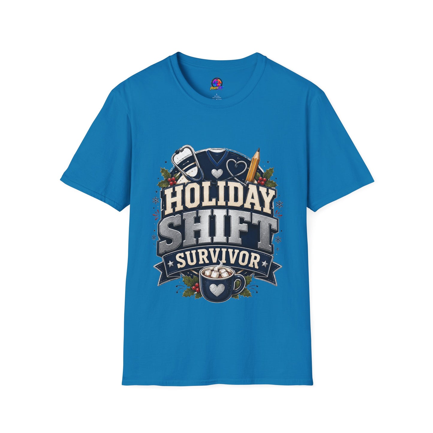 Holiday Shift Survivor T-Shirt — Nurse & Healthcare Worker Gift