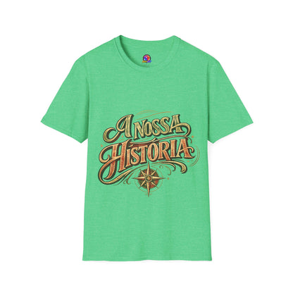 Portugal T-Shirt — "A Nossa História" Vintage Compass Graphic Tee