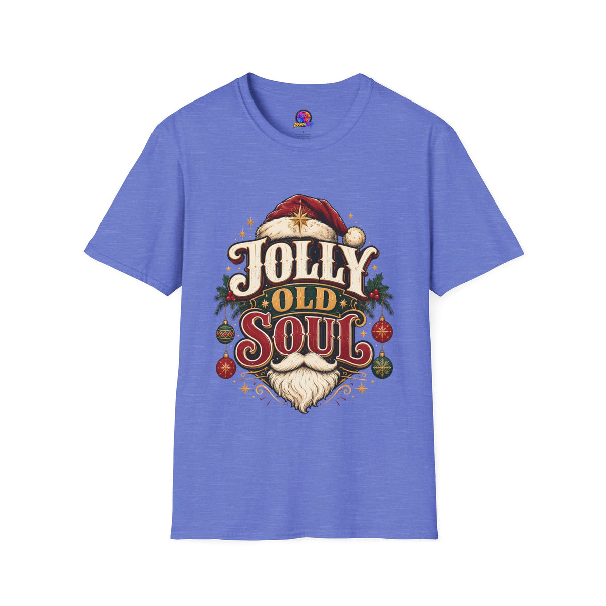 Jolly Old Soul T-Shirt — Vintage Santa Holiday Graphic Tee