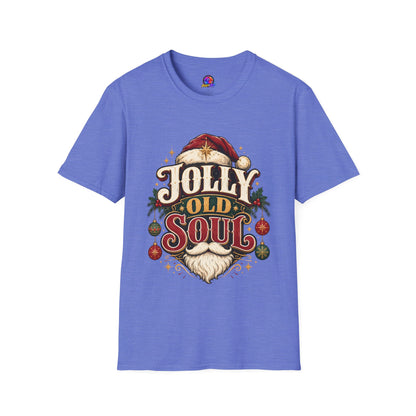 Jolly Old Soul T-Shirt — Vintage Santa Holiday Graphic Tee