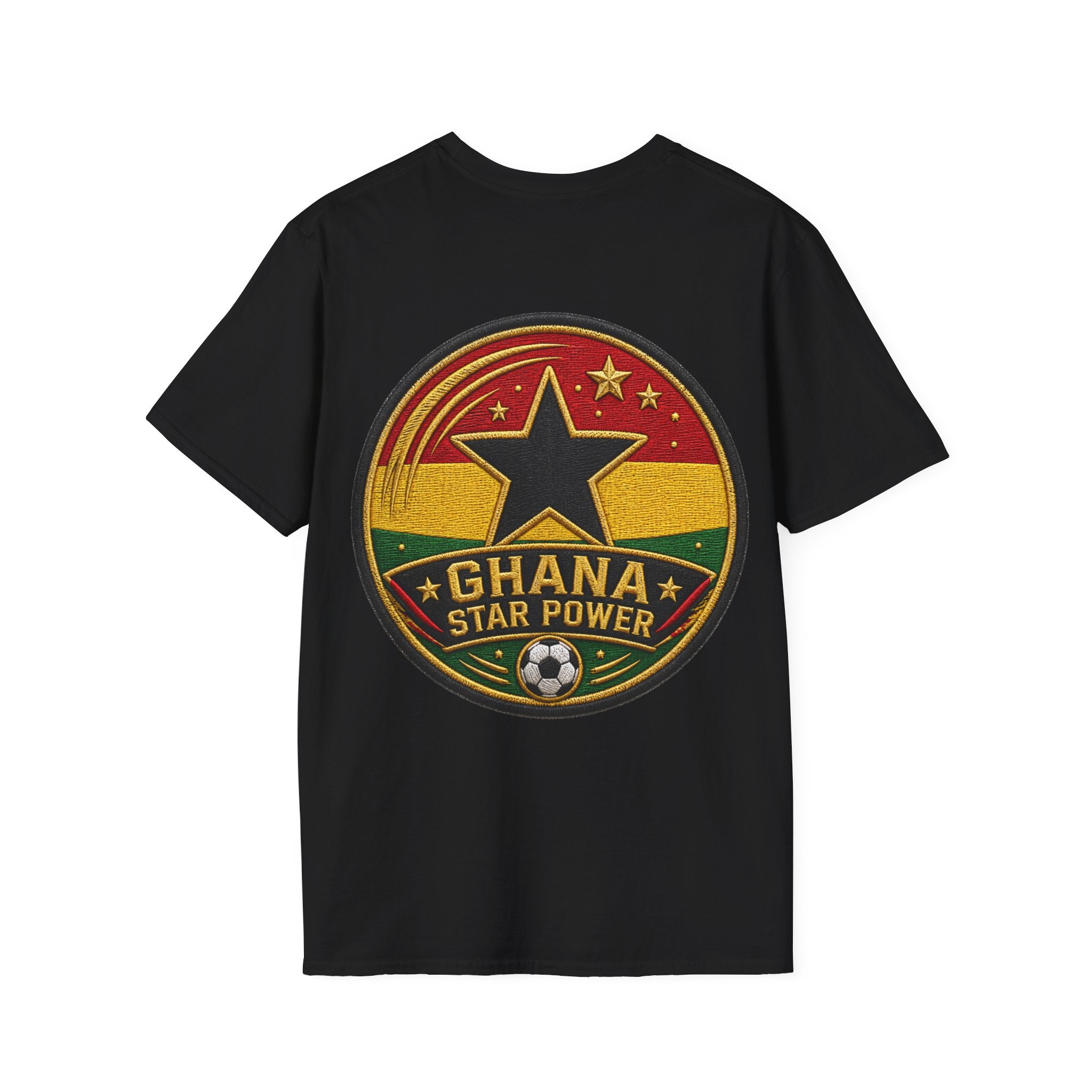 Ghana Star Power Soccer T-Shirt — Afro Football Fan Tee - Ghana T-Shirt