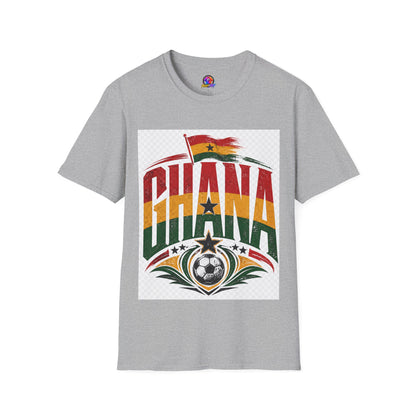 Ghana Flag Soccer T-Shirt — Retro Ghana Pride Football Tee