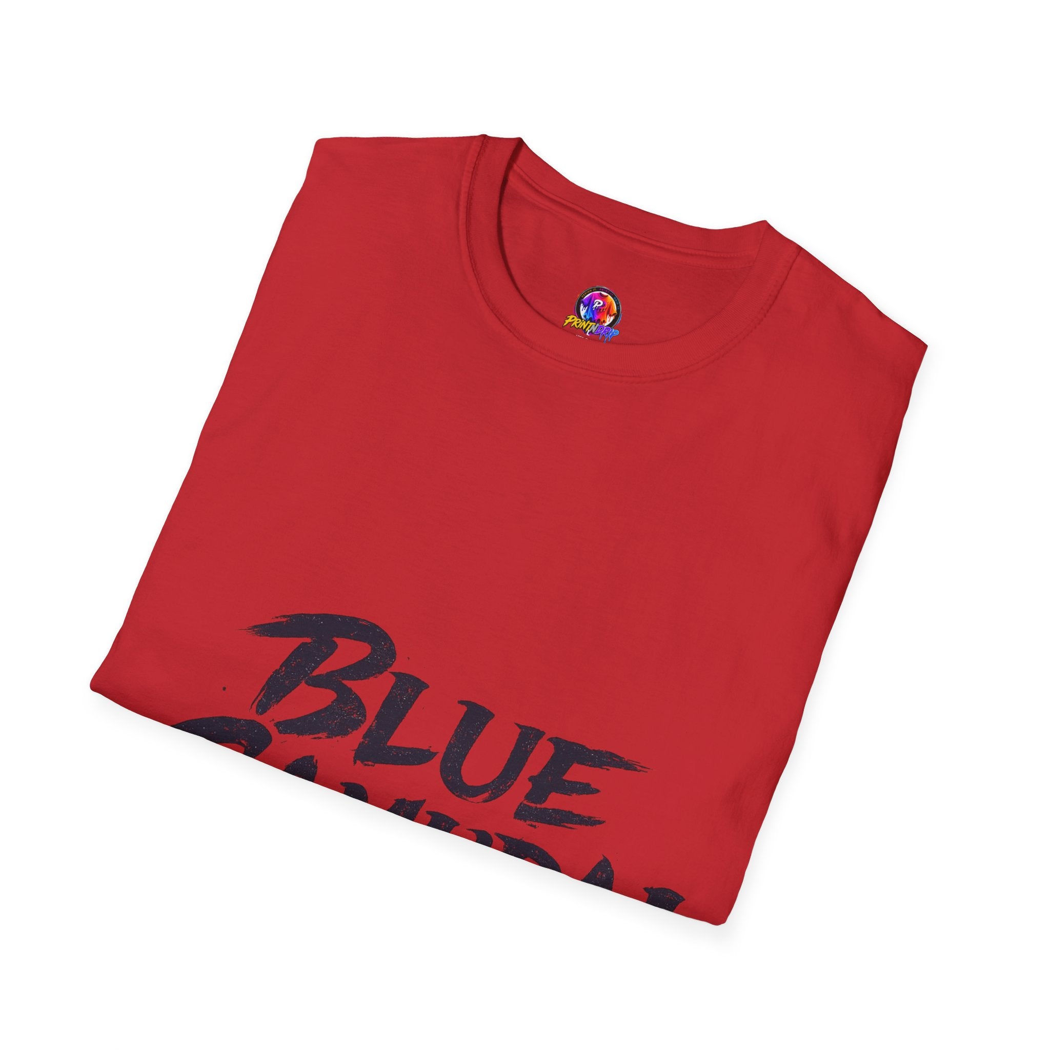 Japan Blue Samurai T-Shirt — Bold Brushstroke Graphic Tee