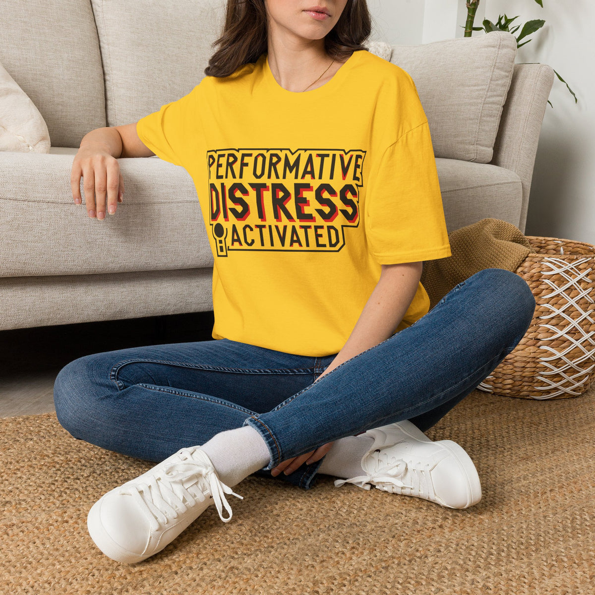 Performative Distress Activated T-Shirt - Trending Now - August 2026
