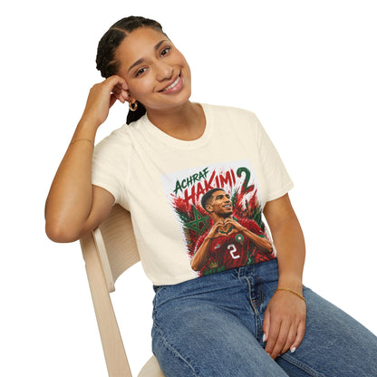 Achraf Hakimi #2 Soccer T-Shirt — Morocco Football Fan Tee