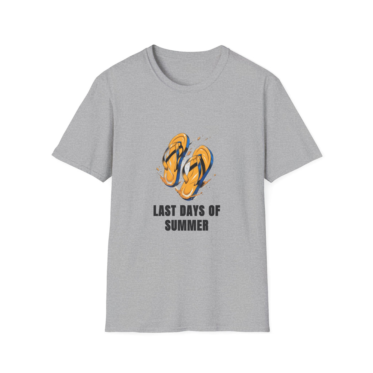 T-Shirt — Last Days of Summer Flip Flops Graphic Tee - Trending Now - August 2026