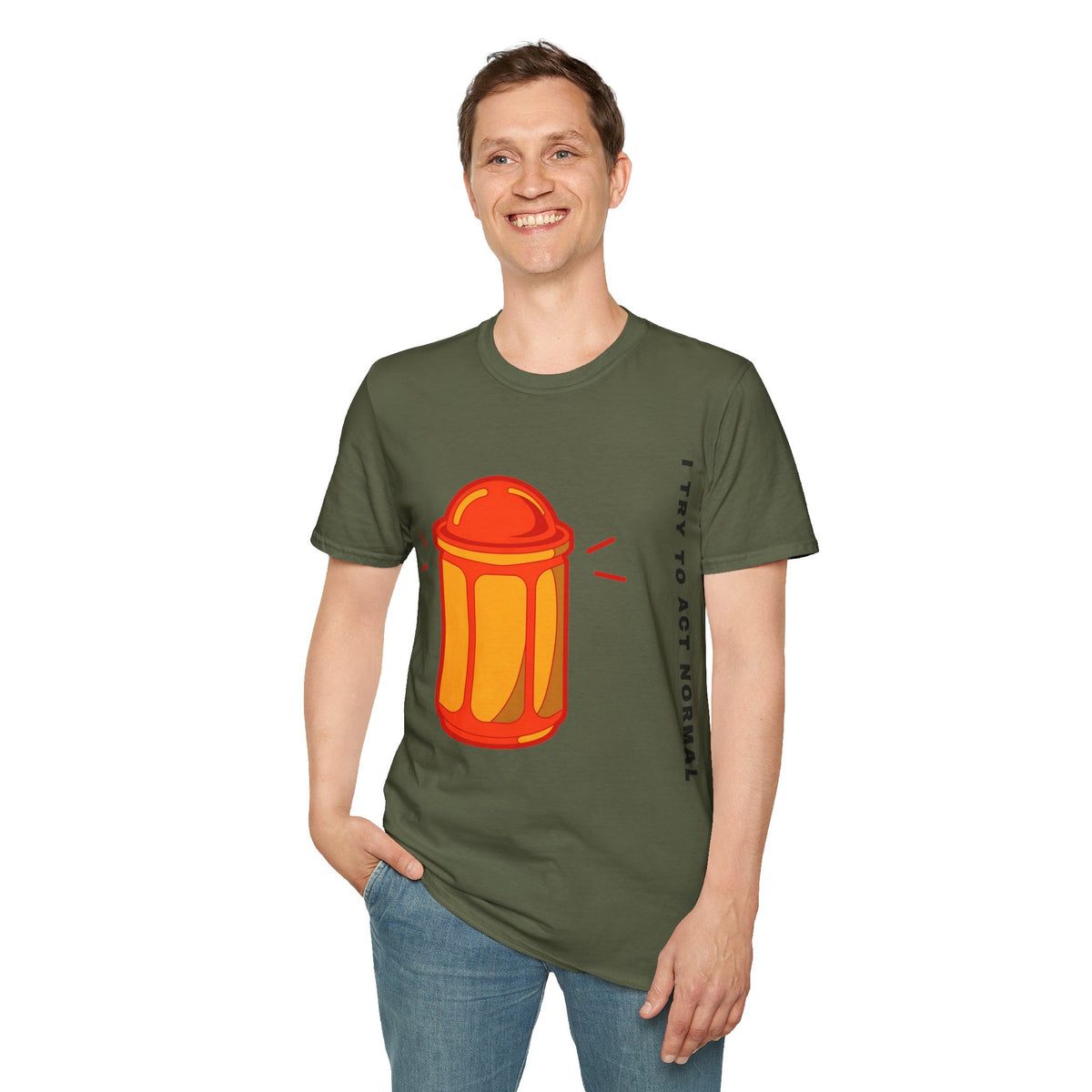 T-Shirt — 'I Try to Be a Grown-Up' Cartoon Fire Hydrant Graphic Tee - Trending Now - September 2026