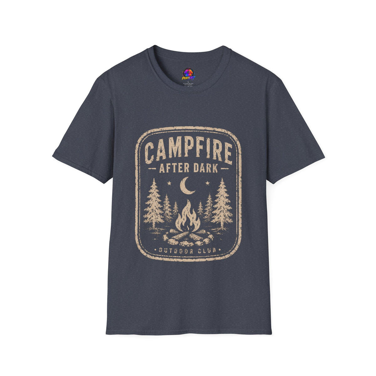 Campfire After Dark T-Shirt — Vintage Camping Graphic Tee