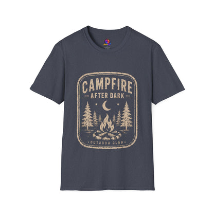Campfire After Dark T-Shirt — Vintage Camping Graphic Tee