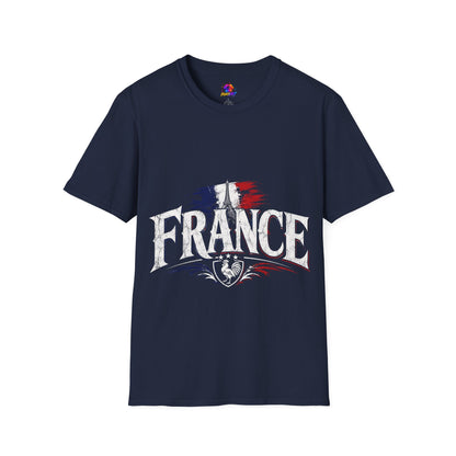 France Flag T-Shirt — Vintage Eiffel Tower French Pride Tee