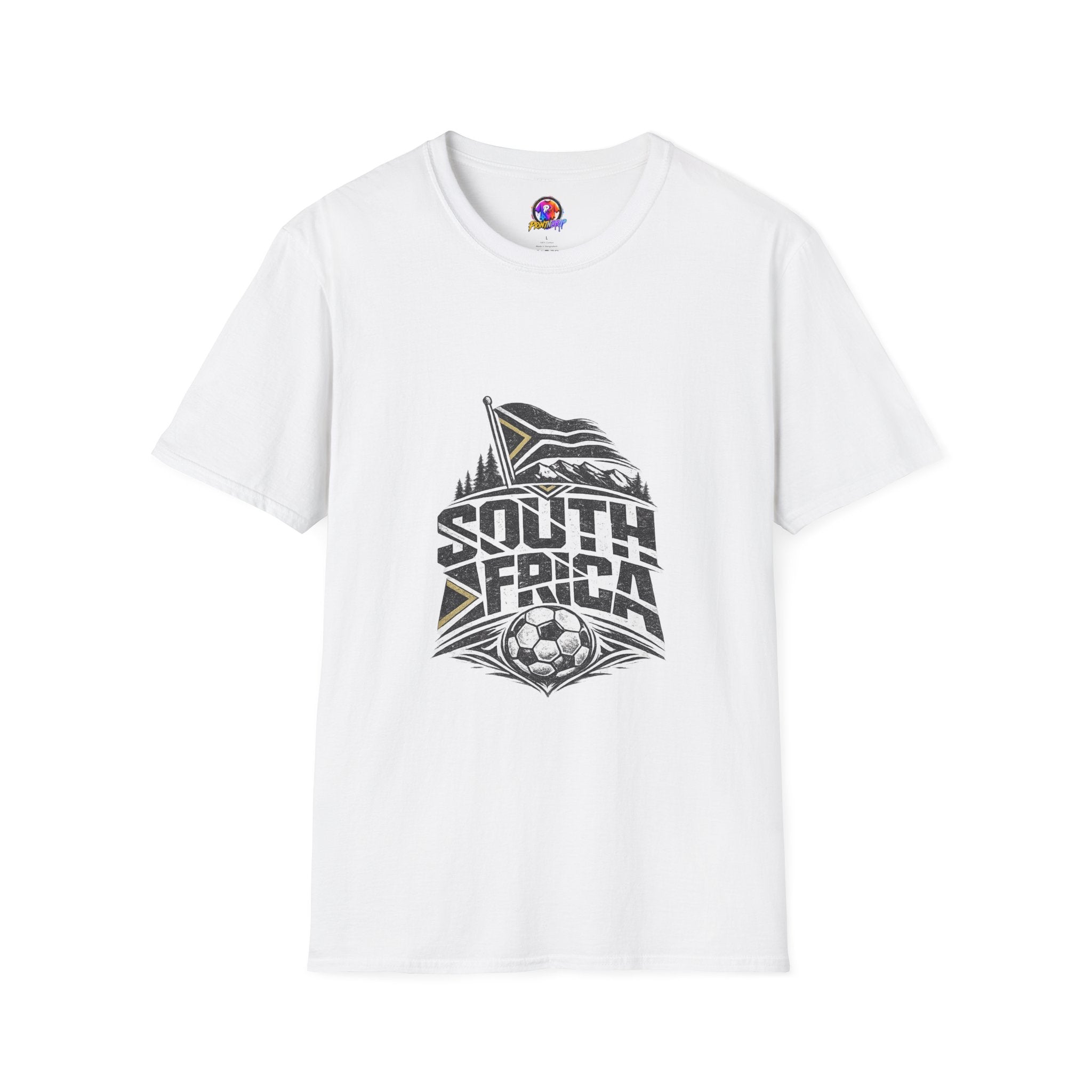 South Africa Flag & Soccer Crest T‑Shirt