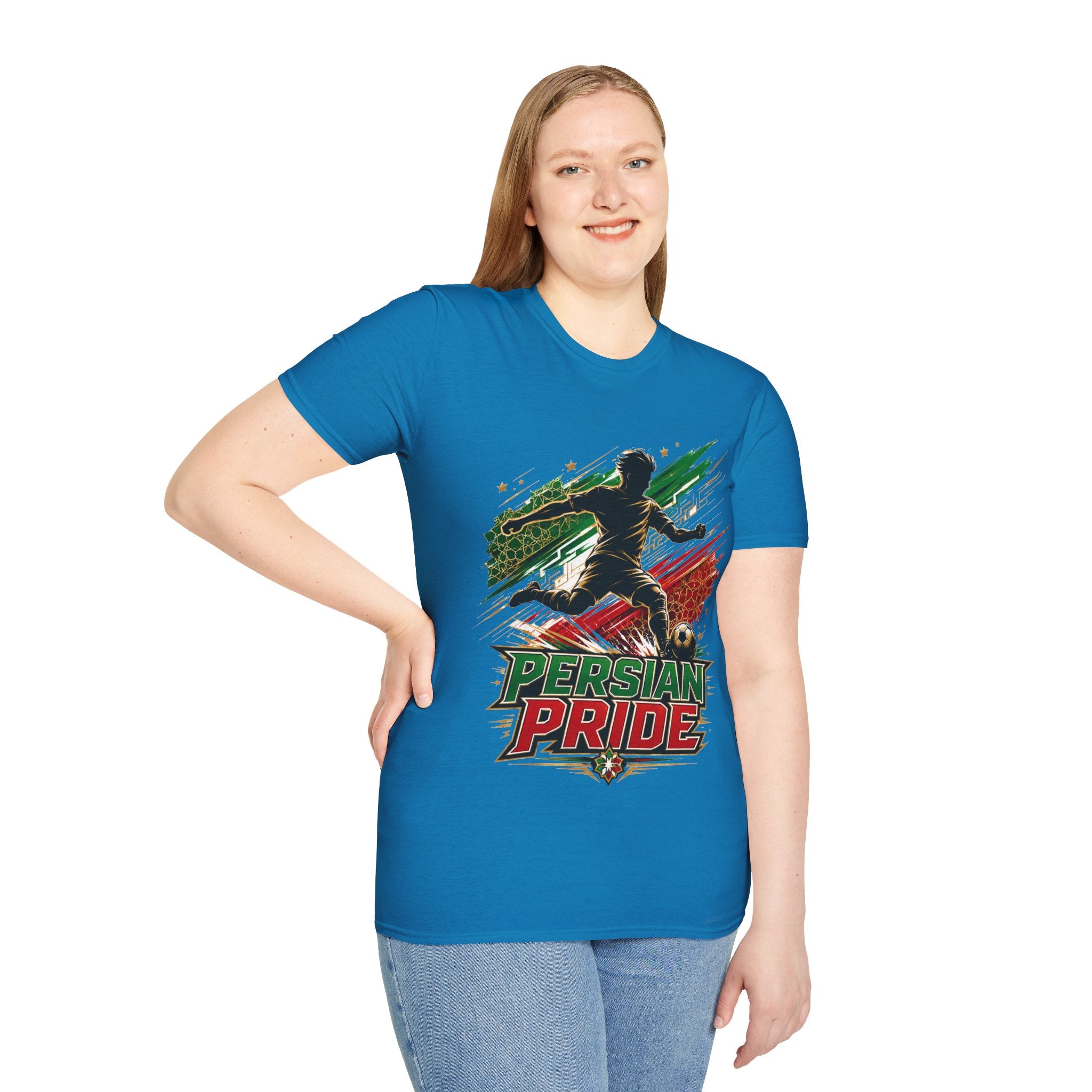 Iran Persian Pride Soccer Tee — Iranian Football Fan T-Shirt