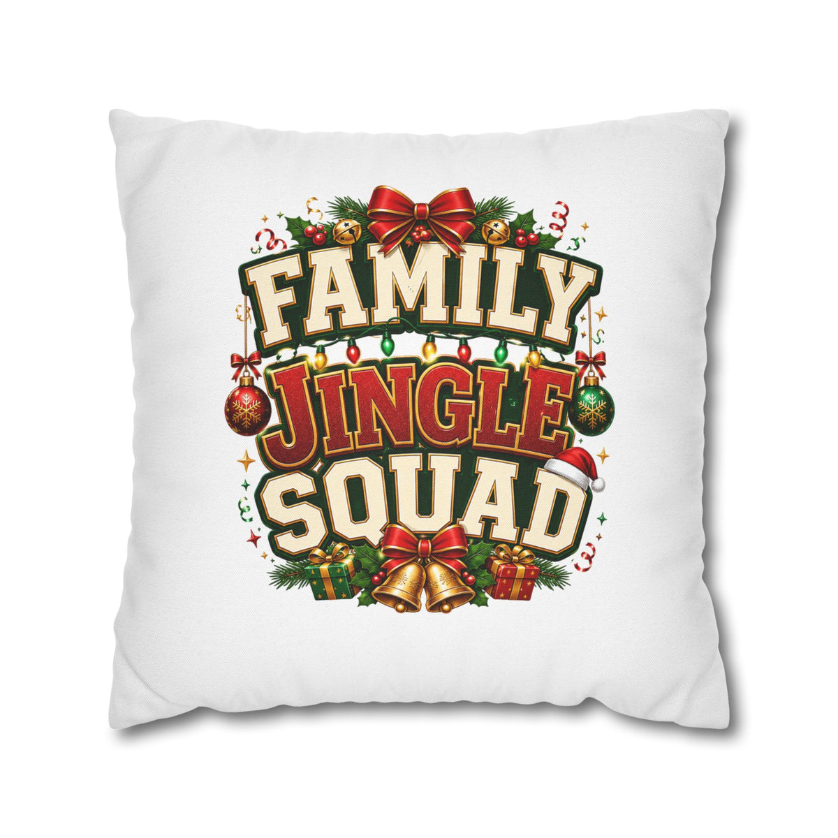 Christmas Pillowcase Family Jingle Squad Christmas Pillowcase