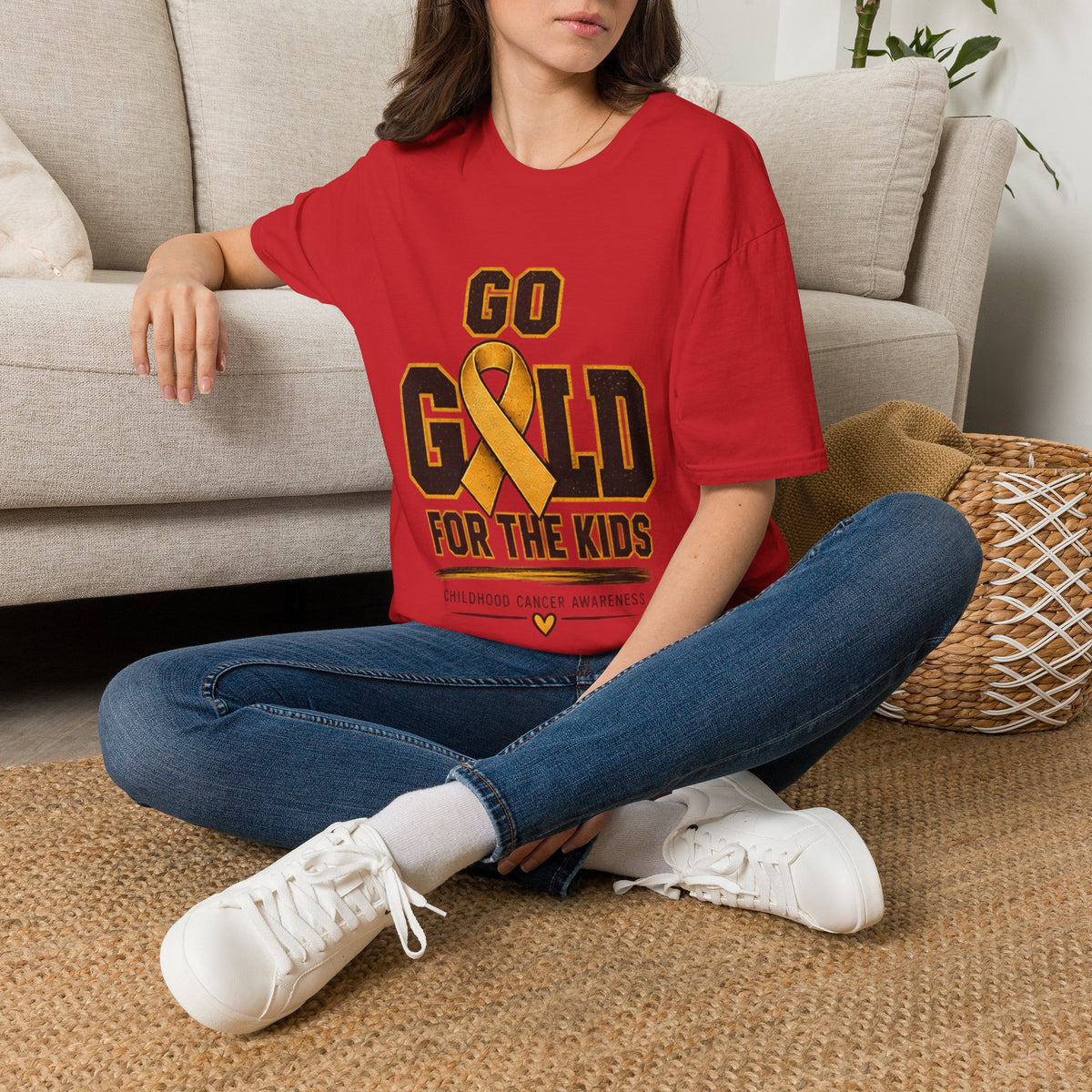 Go Gold For The Kids T-Shirt — Childhood Cancer Awareness Tee