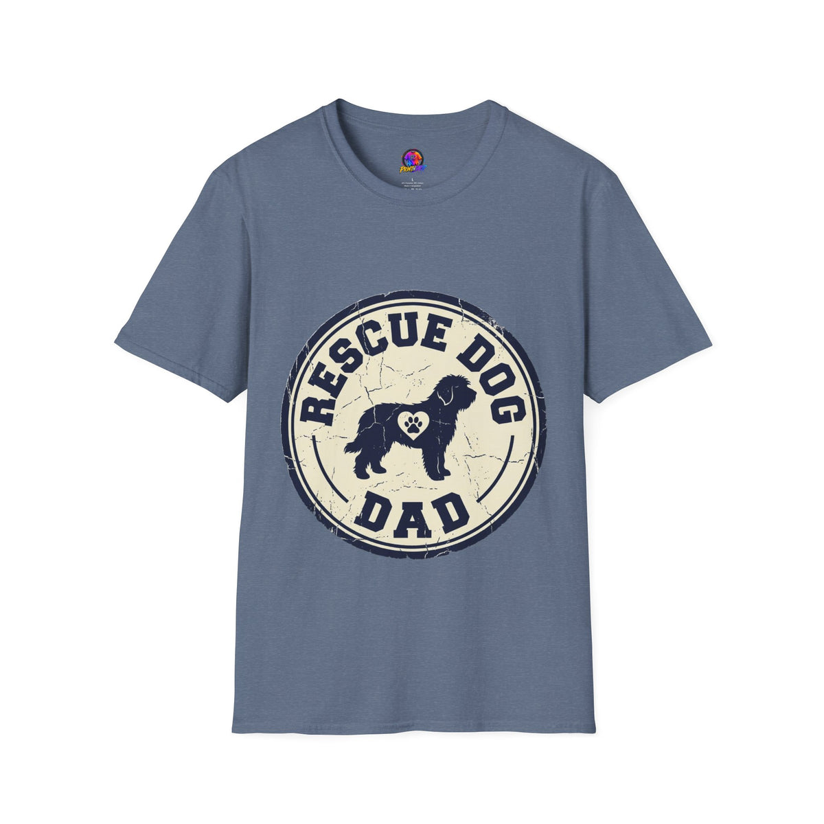 Rescue Dog Dad T-Shirt – Vintage Shelter Pup Support Tee