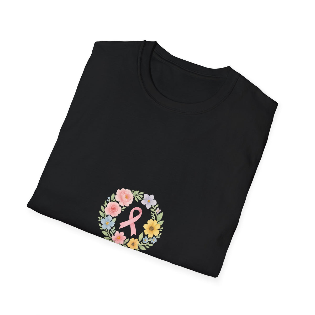 Garden of Survivors Wildflower Wreath T-Shirt, Pink October Breast Cancer Awareness Tee - Trending Now - September 2026