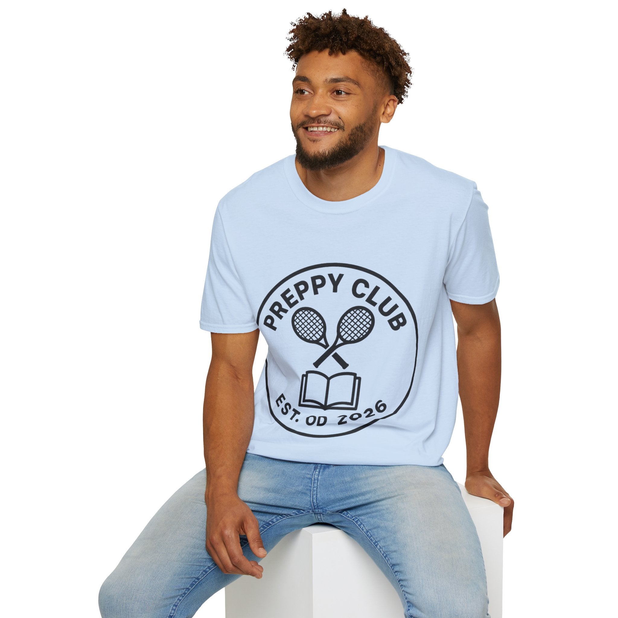 Preppy Club Tennis T‑Shirt — 'Preppy Club' Logo Tee (Est. 2026) - Trending Now - August 2026 Trends - Everyday Sporty T-shirt