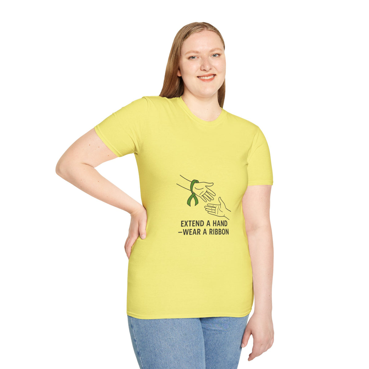 Awareness Ribbon T-Shirt — "Extend a Hand, Wear a Ribbon" - Trending Now - October 2026