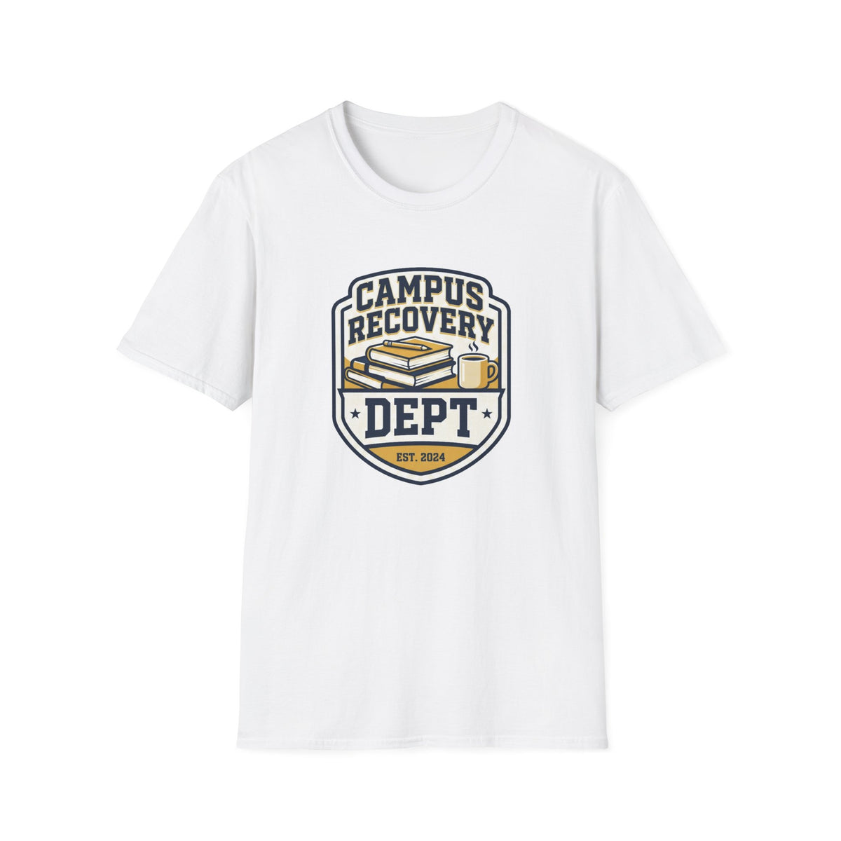 Campus Recovery Dept. T-Shirt — Collegiate Support Logo Tee - Trending Now - August 2026