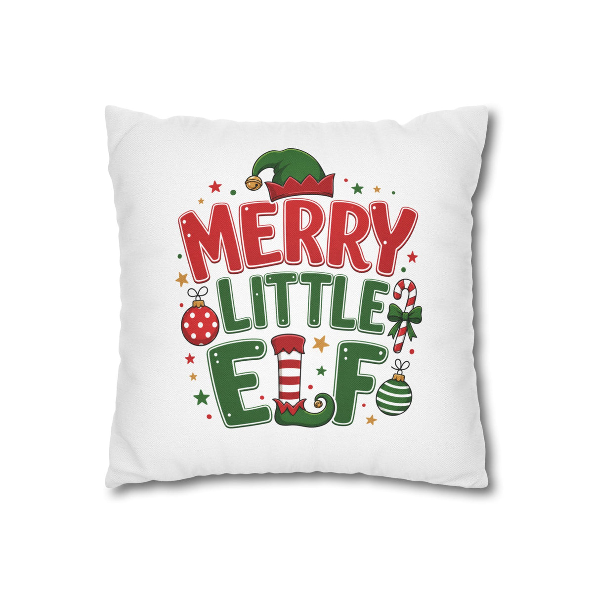 Christmas Pillowcase Merry Little Elf Christmas Pillowcase