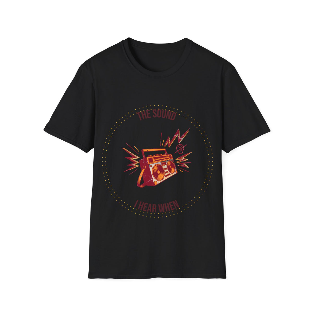 The Sound I Hear When Retro Boombox Graphic Tee, Funny Vintage Music Meme T-Shirt - Trending Now - September 2026