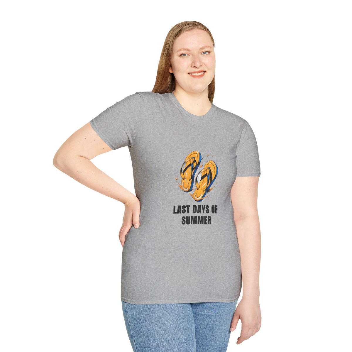 T-Shirt — Last Days of Summer Flip Flops Graphic Tee - Trending Now - August 2026