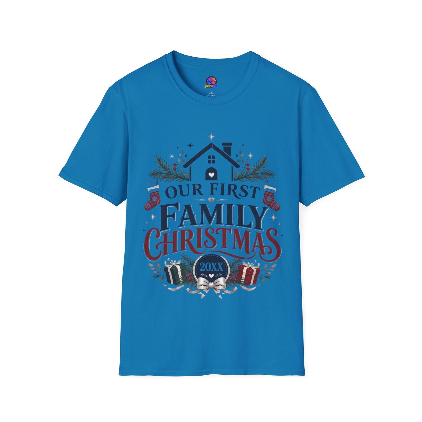 T-Shirt — Our First Family Christmas Personalized Tee