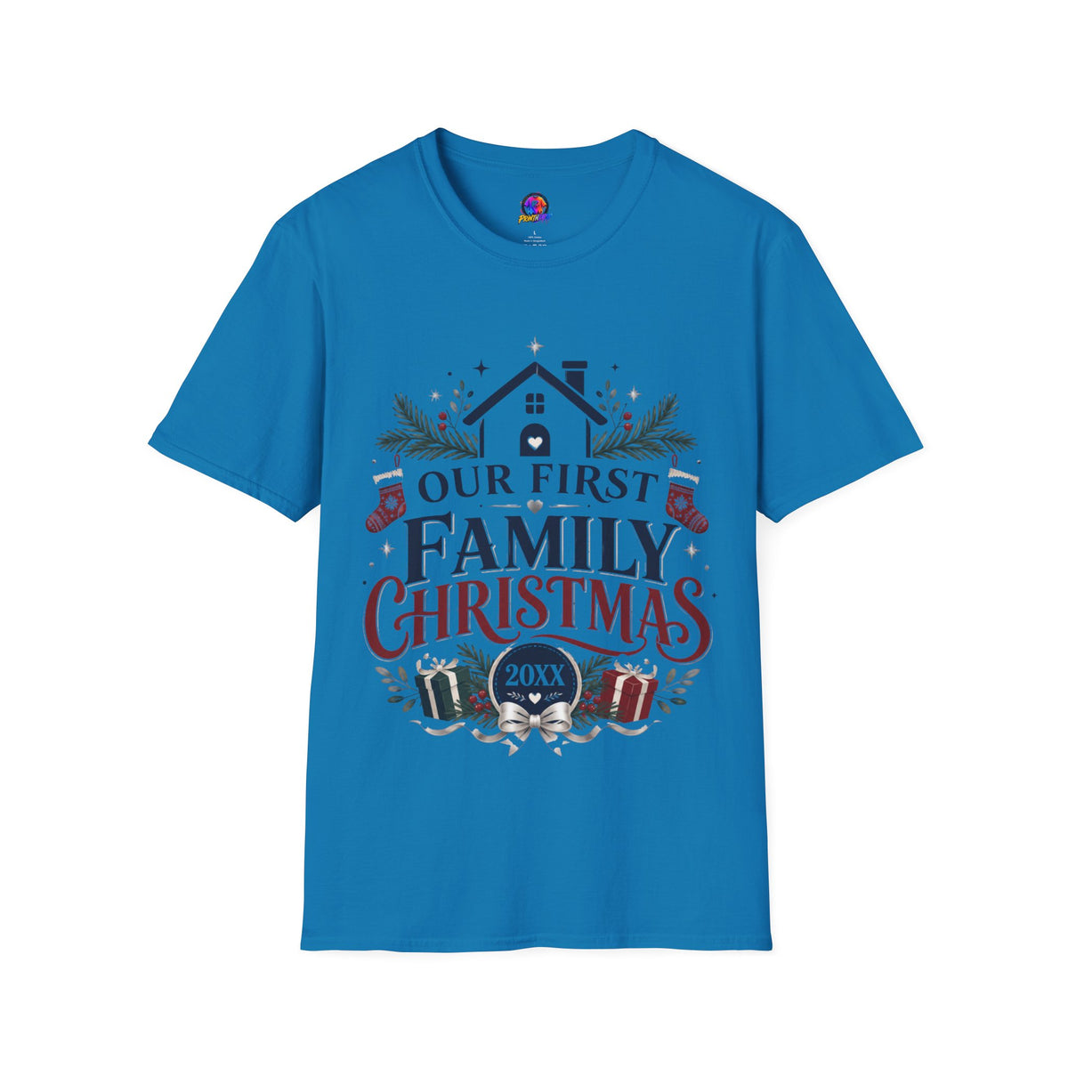 T-Shirt — Our First Family Christmas Personalized Tee