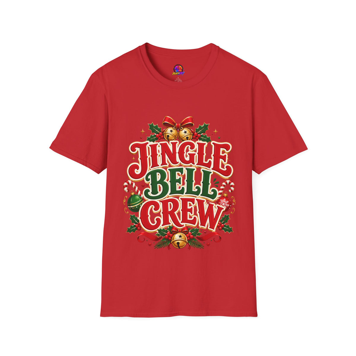 Jingle Bell Crew T-Shirt — Festive Christmas Holiday Tee