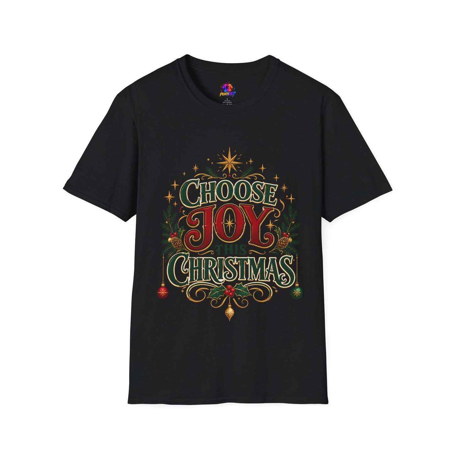 Choose Joy This Christmas T-Shirt — Festive Holiday Graphic Tee