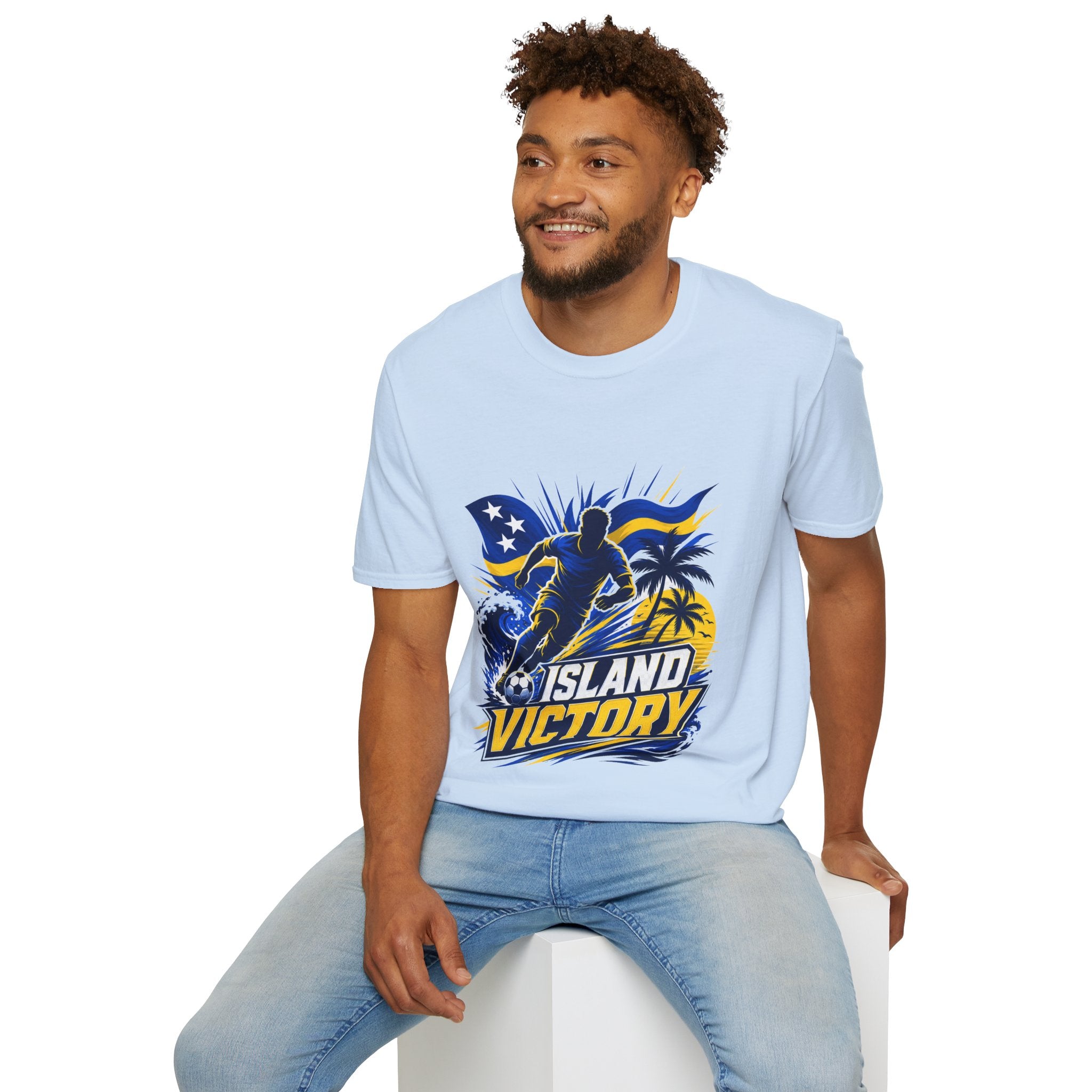 Curacao Island Victory T-Shirt — Tropical Surf Soccer Graphic Tee