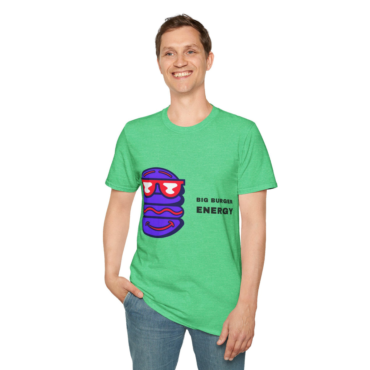 Big Bubbly Energy T-Shirt — Fun Sunglasses Emoji Graphic Tee - Trending Now - September 2026