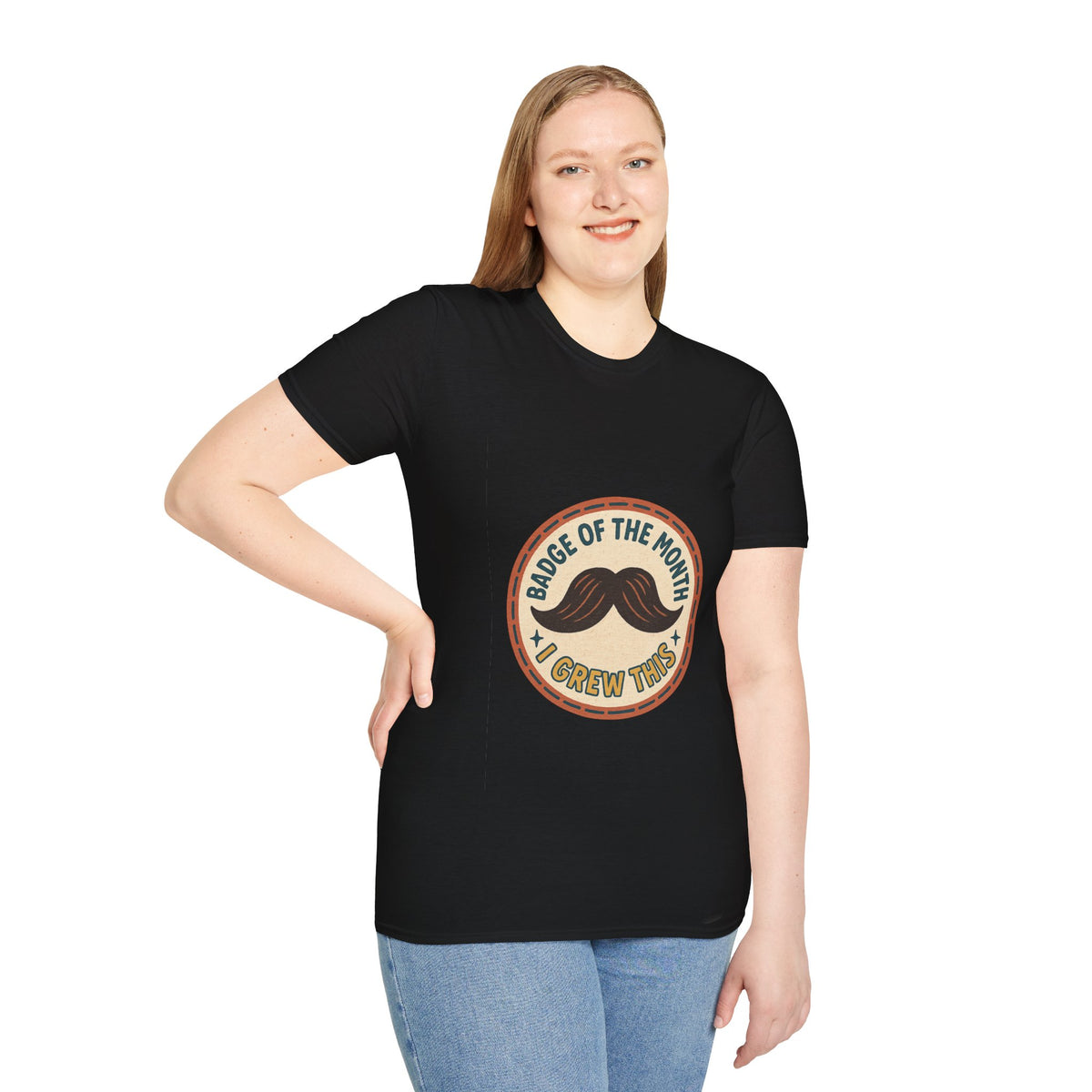 Mustache Dad T-Shirt - "King of the Mustache" Retro Badge Design - Trending Now - October 2026