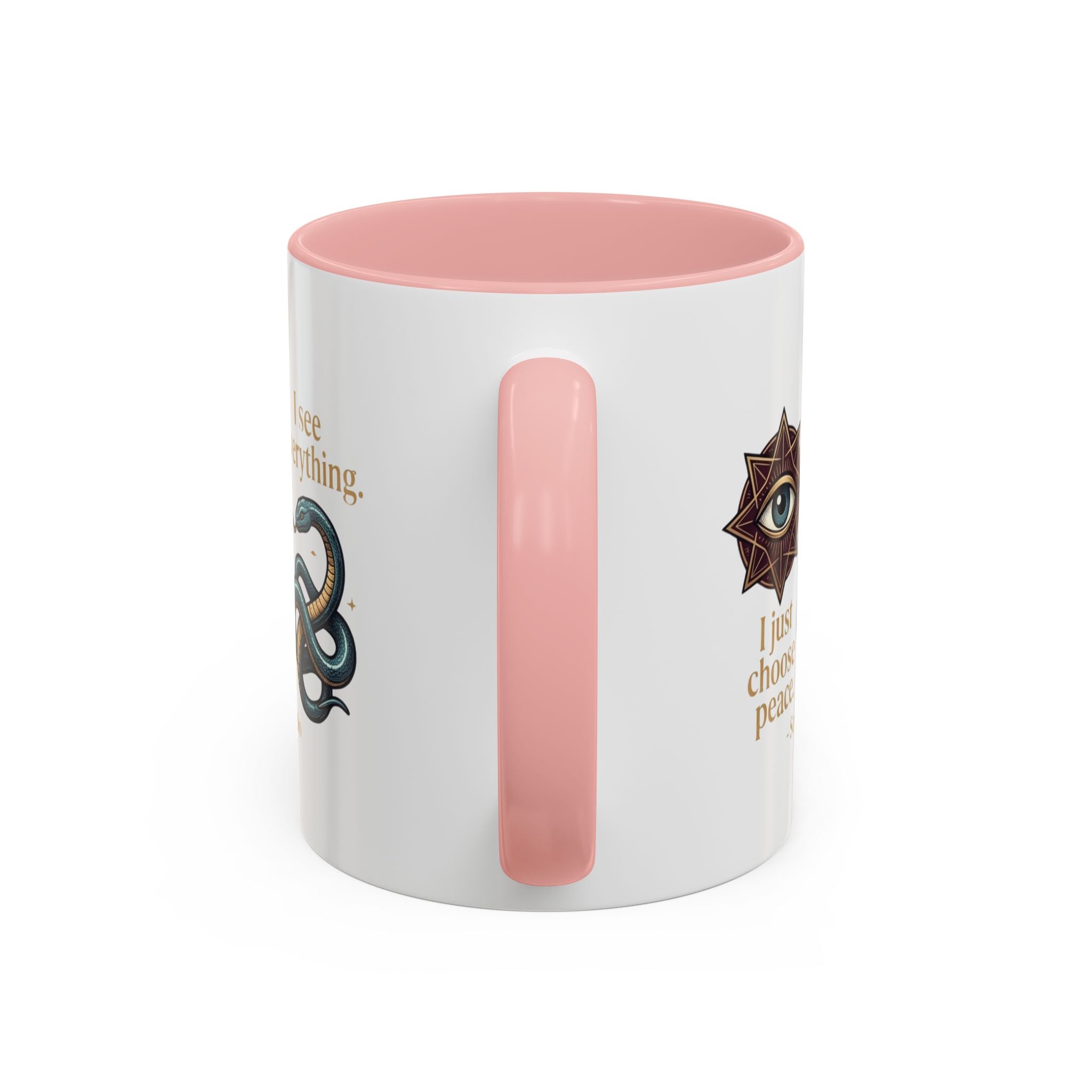 Scorpio Accent Coffee Mug – "I See Everything, I Just Choose Peace" Zodiac Mug