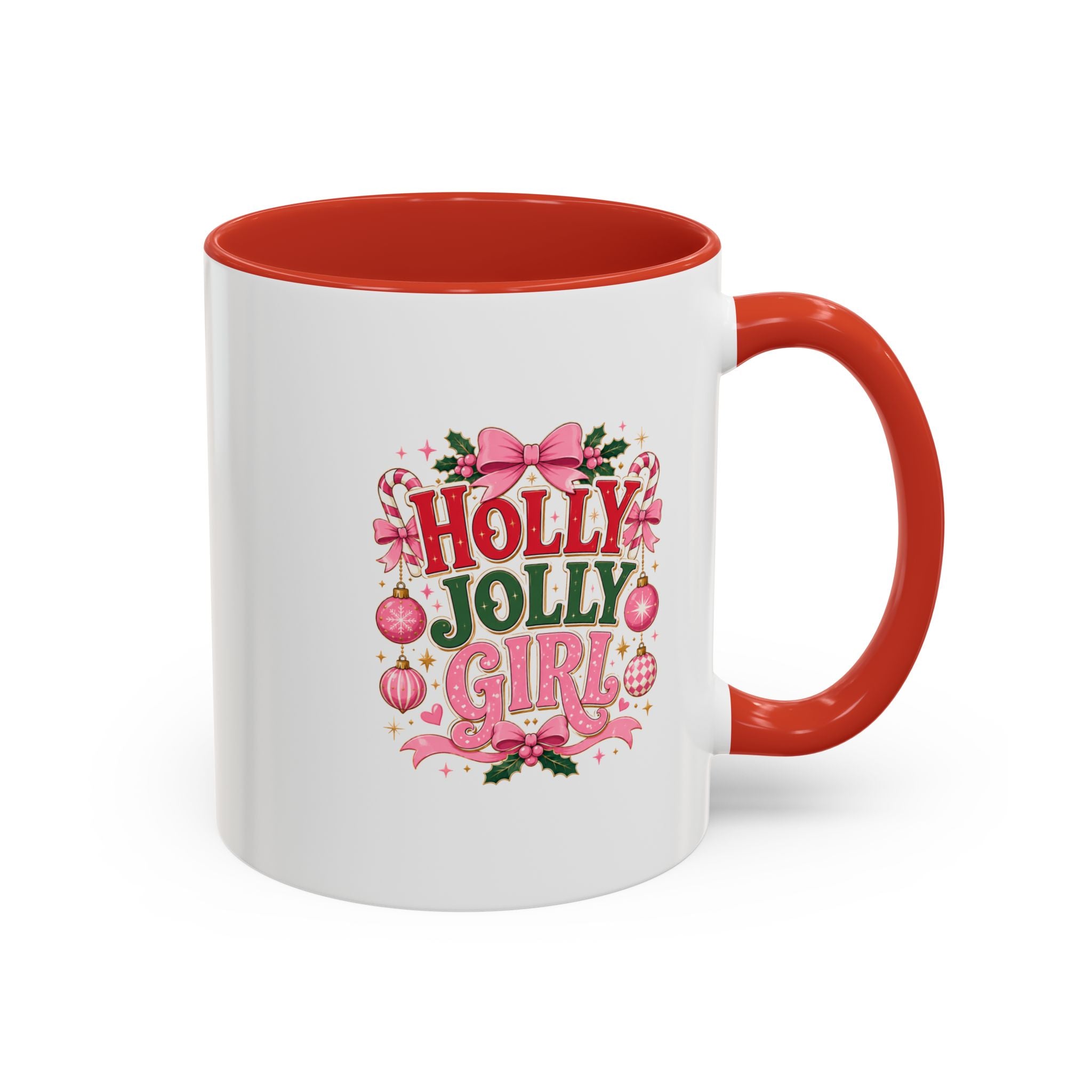 Accent Coffee Mug Holly Jolly Girl