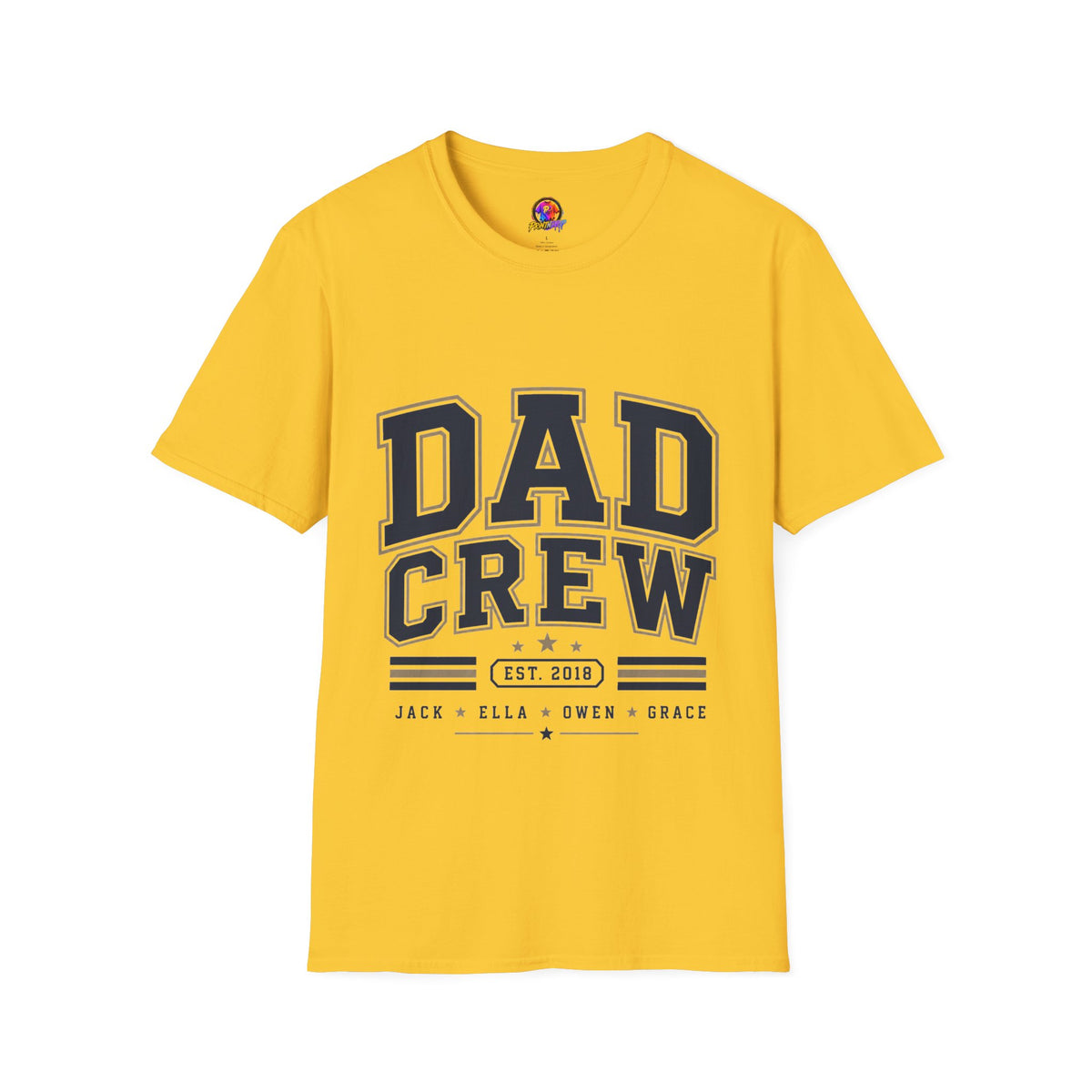 Dad Crew T-Shirt — Vintage Collegiate "DAD CREW" Father's Day Tee