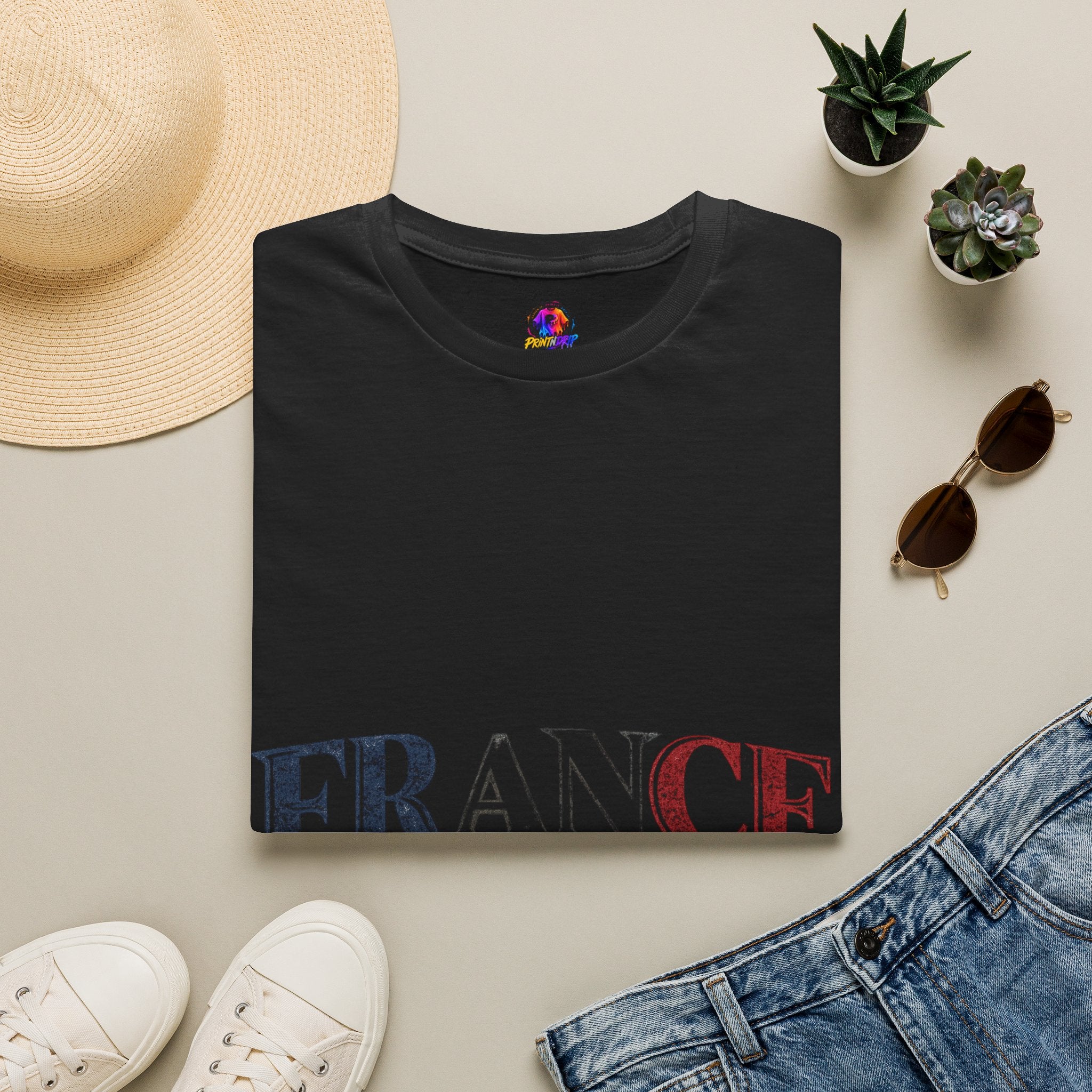 France Vintage Script T-Shirt
