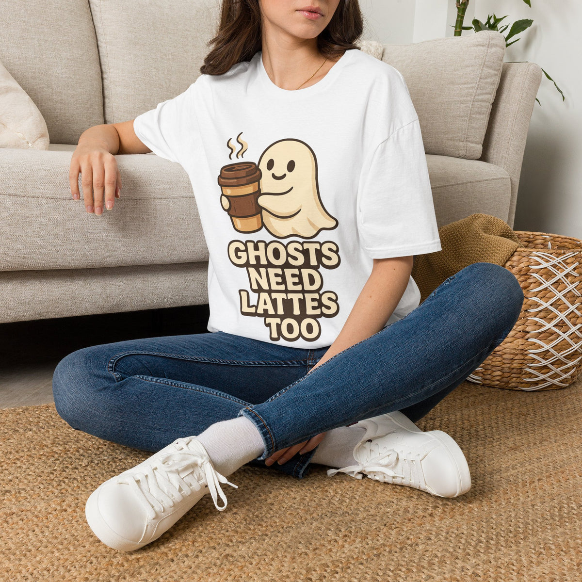 Ghosts Need Lattes Too T-Shirt - Trending Now - August 2026