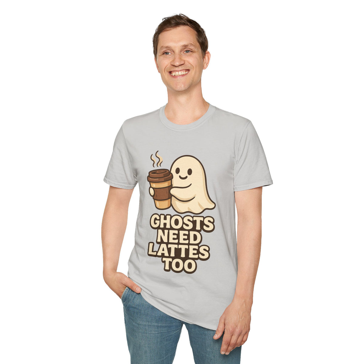 Ghosts Need Lattes Too T-Shirt - Trending Now - August 2026