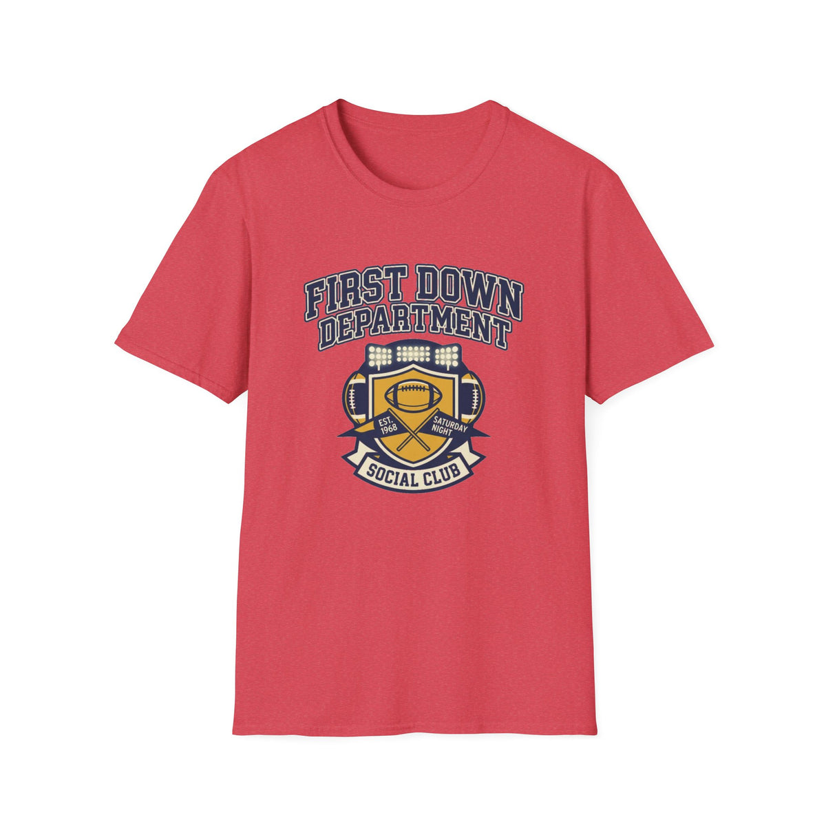 First Down Department Football Crewneck T-Shirt - Trending Now - August 2026