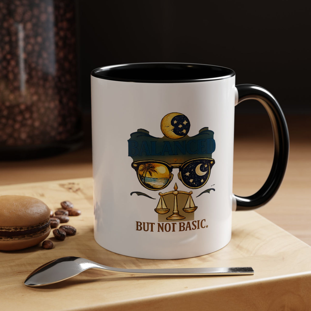 Libra Zodiac Accent Coffee Mug