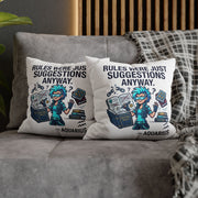 Aquarius Zodiac Spun Polyester Square Pillowcase