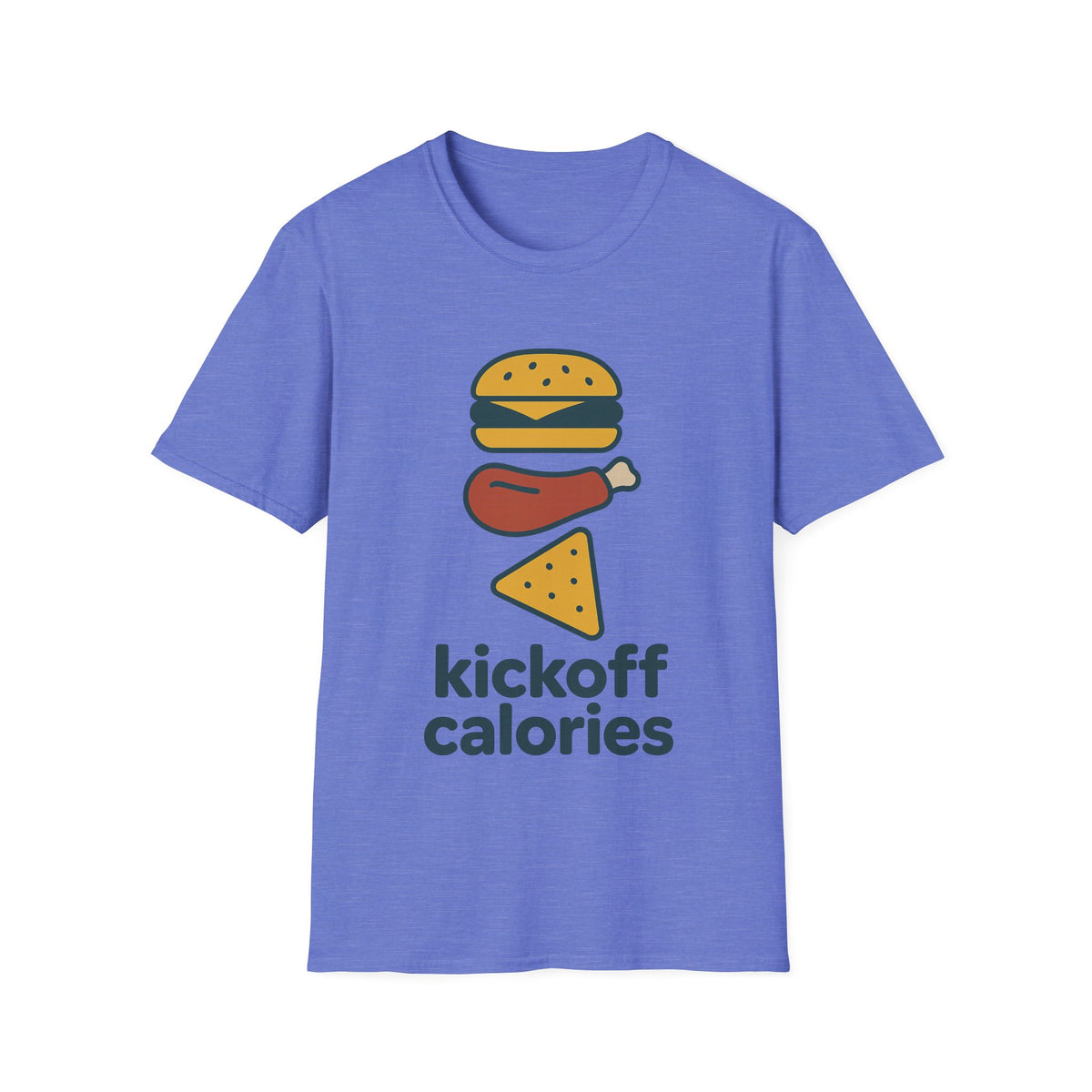 Funny 'Kick Off Calories' T-Shirt — Burger, Drumstick & Pizza Fitness Humor Tee - Trending Now - August 2026